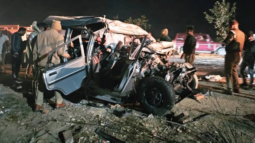 Bus-Car Collision On Highway Claims Lives Of 10 Devotees On Way To Maha Kumbh