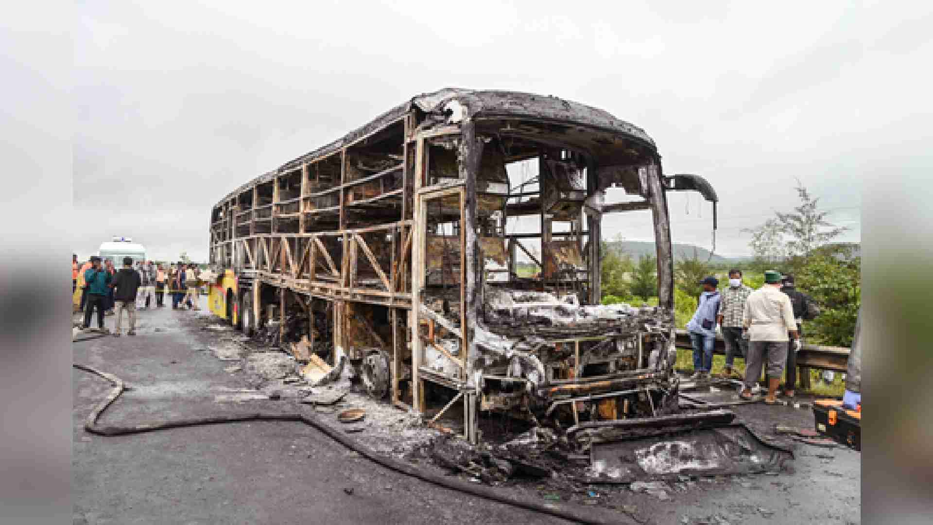 Deadly Andhra Bus Fire Sparked By Crashed Motorcycle, Says Police