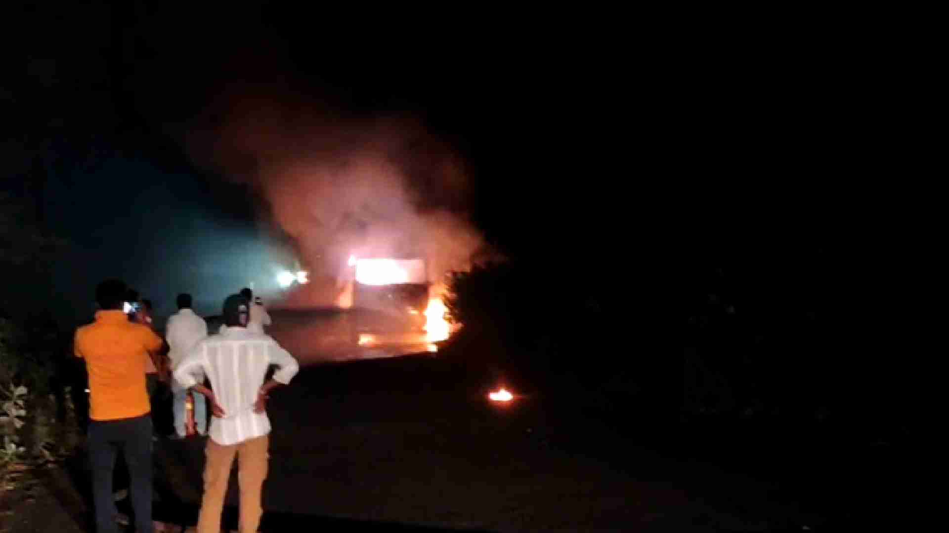 Truck Carrying Gas Cylinders Catches Fire In Sonepur