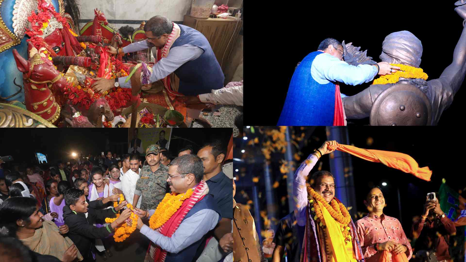 Dharmendra Pradhan Receives Warm Welcome in Western Odisha After Bihar Triumph
