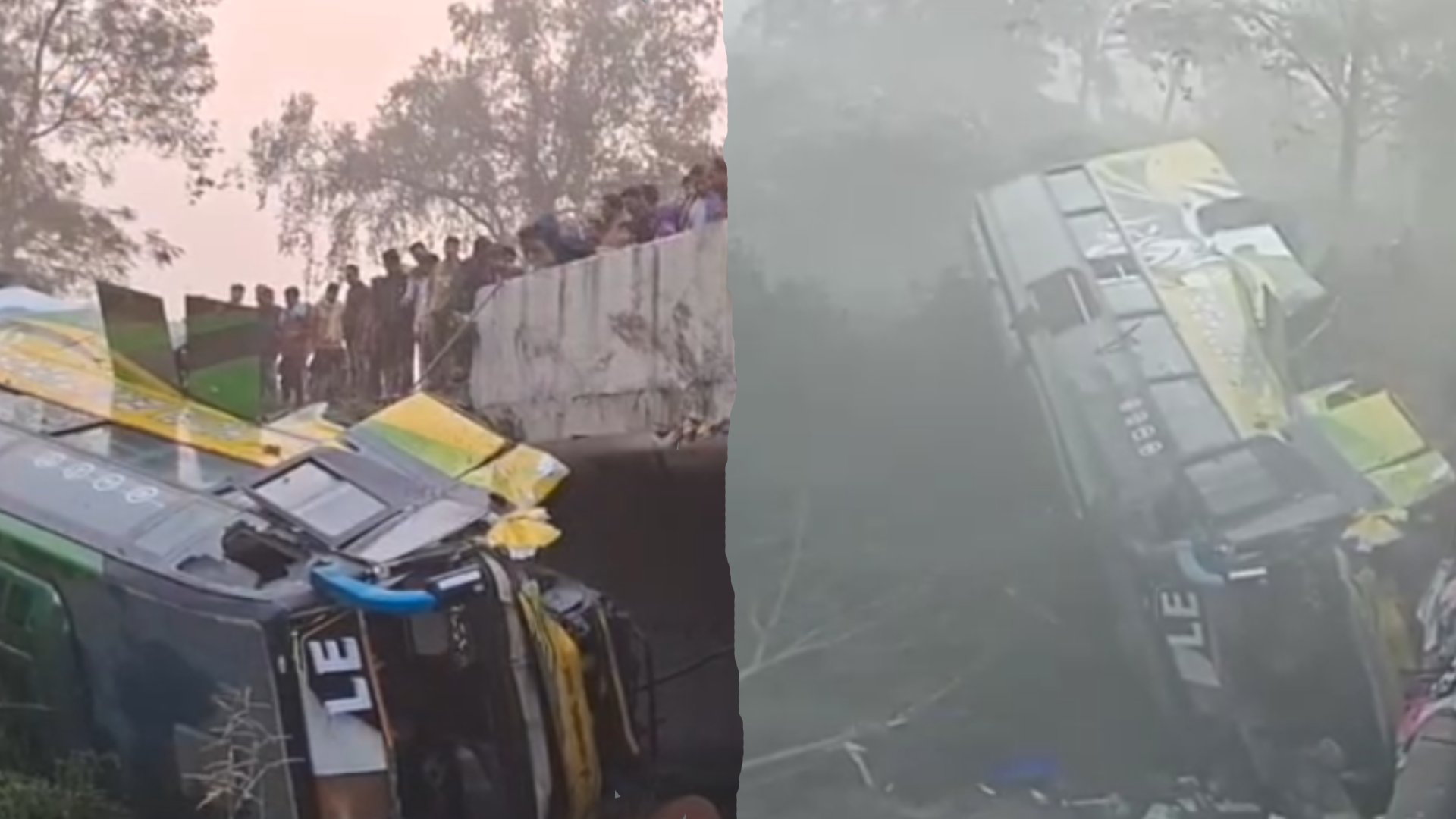 Nearly 15 Injured as Passenger Bus Falls Off Bridge in Subarnapur District