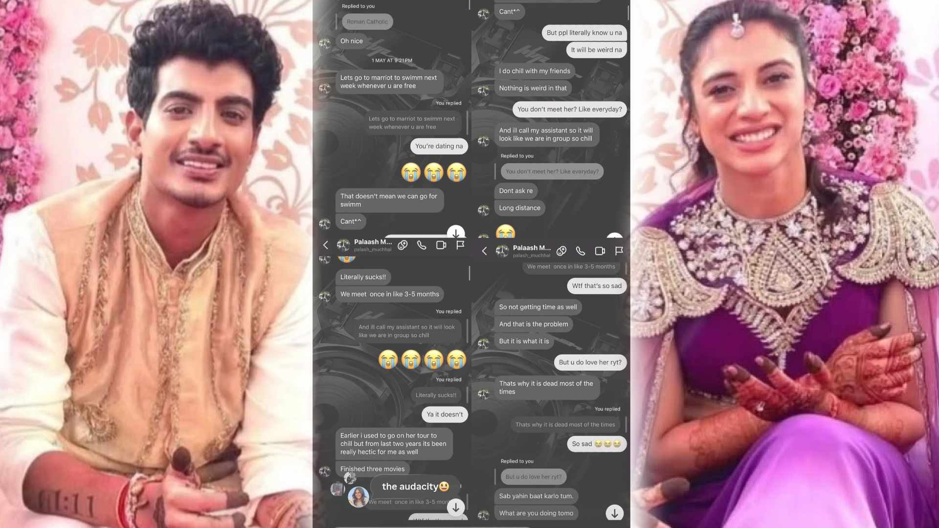 Palash Muchhal Cheated on Smrit Mandhana! Conversation Screenshots Go Viral