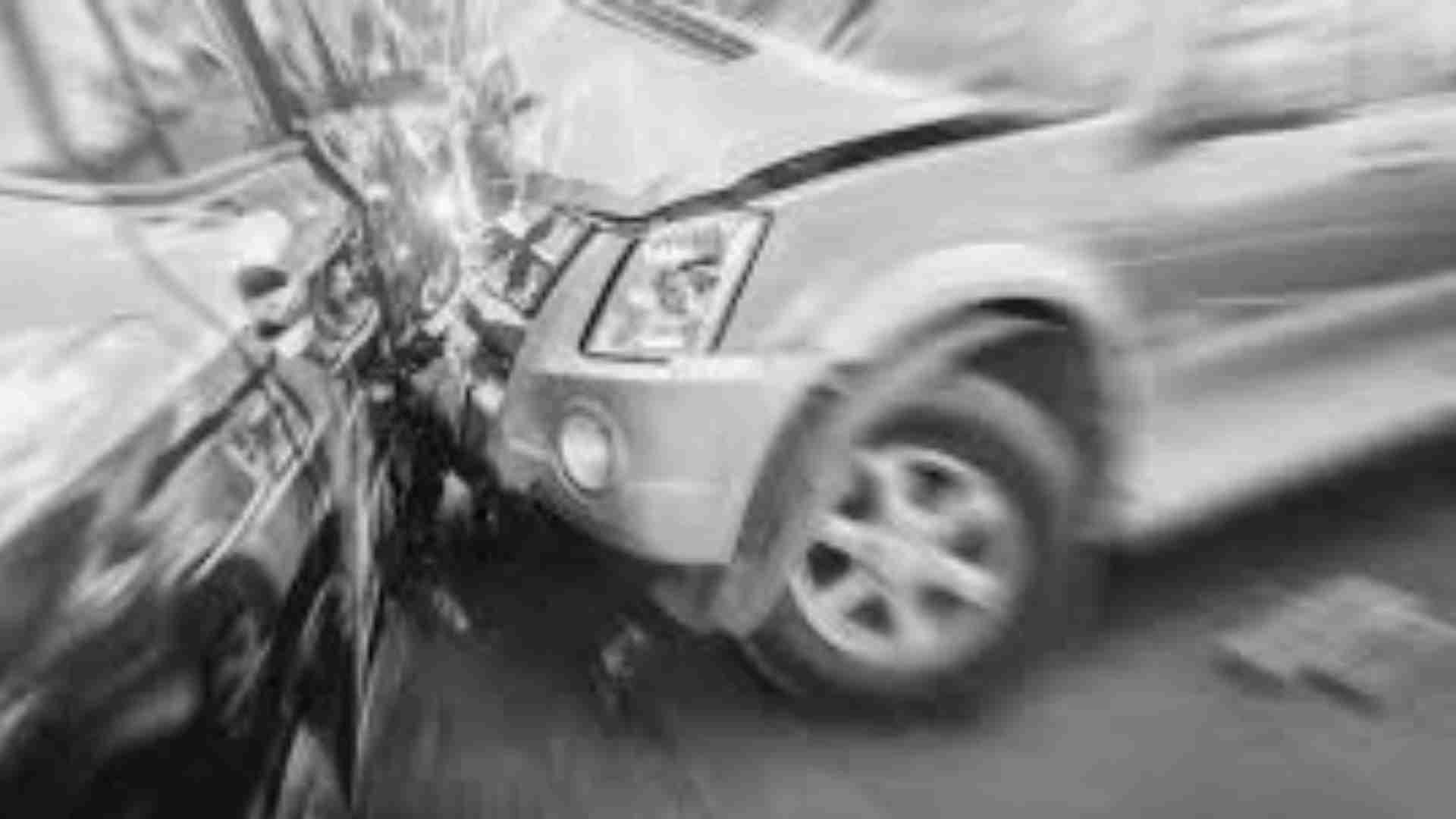 Narrow Escape For MP Bibhu Prasad Tarai After His Car Meets With Accident