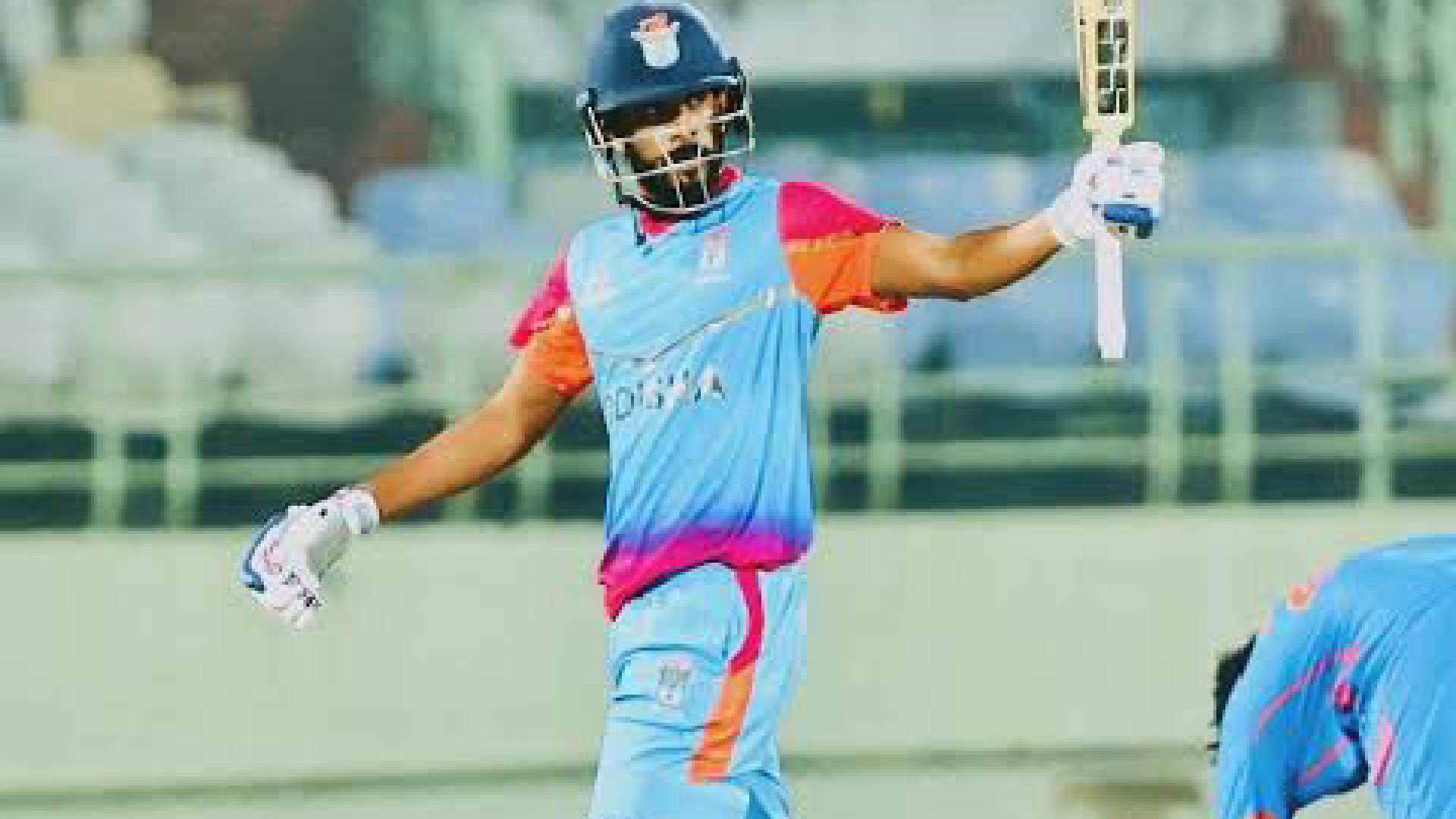 Swastik Samal Creates Odisha History with Record Double Ton at Vijay Hazare Trophy