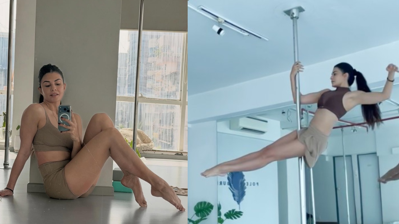 Jacqueline Fernandez Showcases Strength in Pole aerial Session, Drops February Photo Dump
