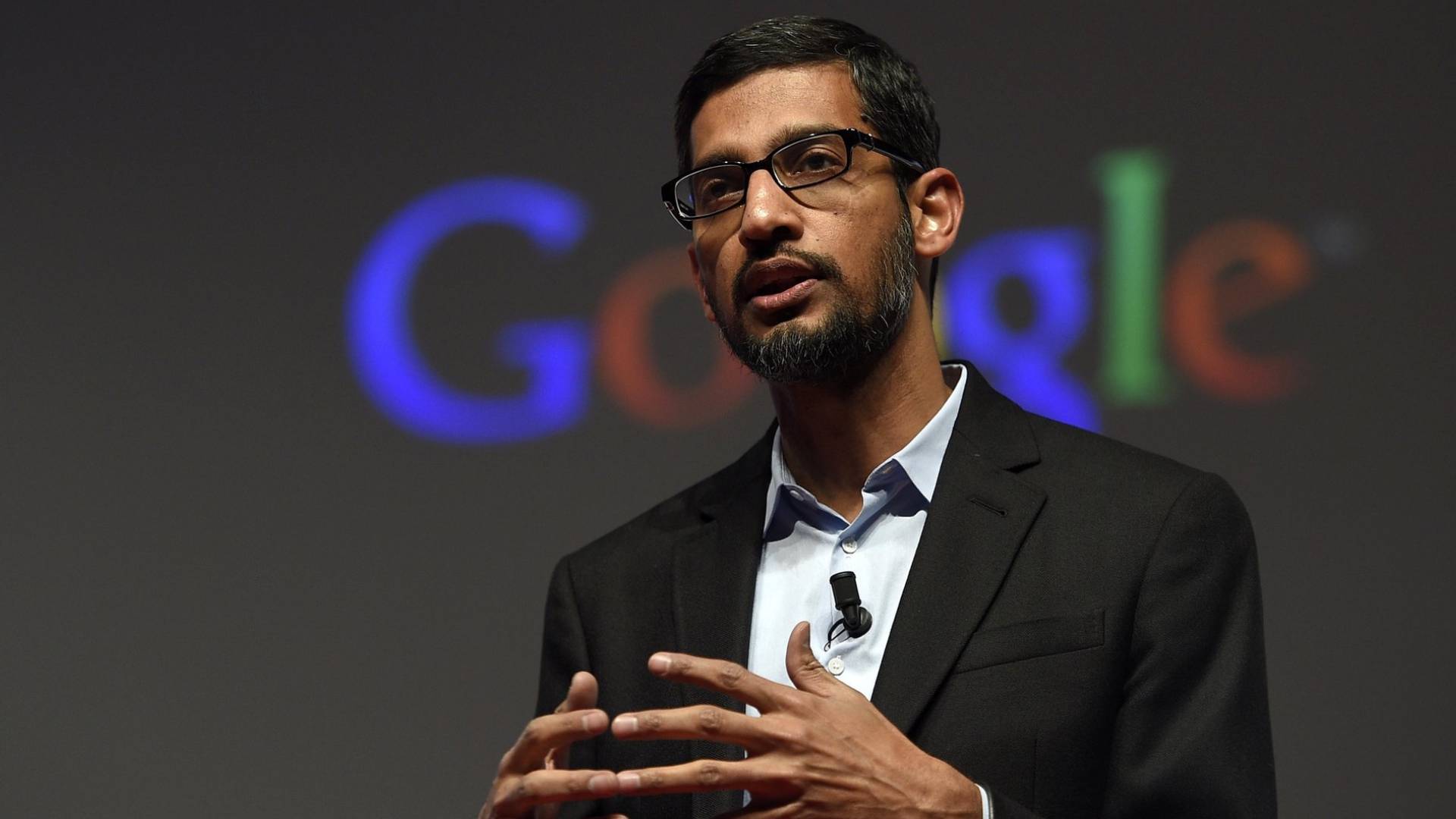 Google CEO Sundar Pichai Arrives for AI Impact Summit