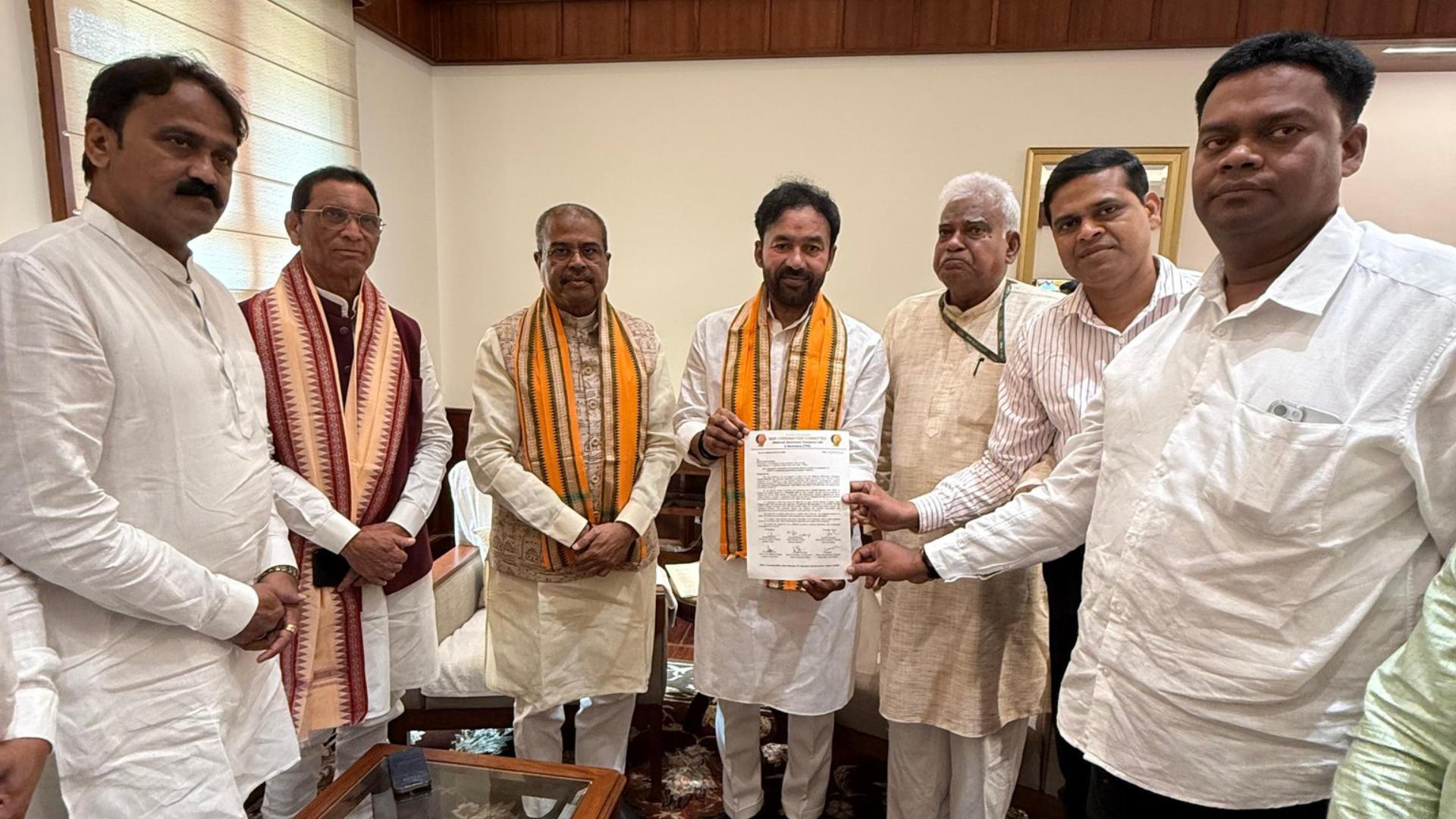 Union Minister Dharmendra Pradhan Seeks Production Bonus for NALCO Staff