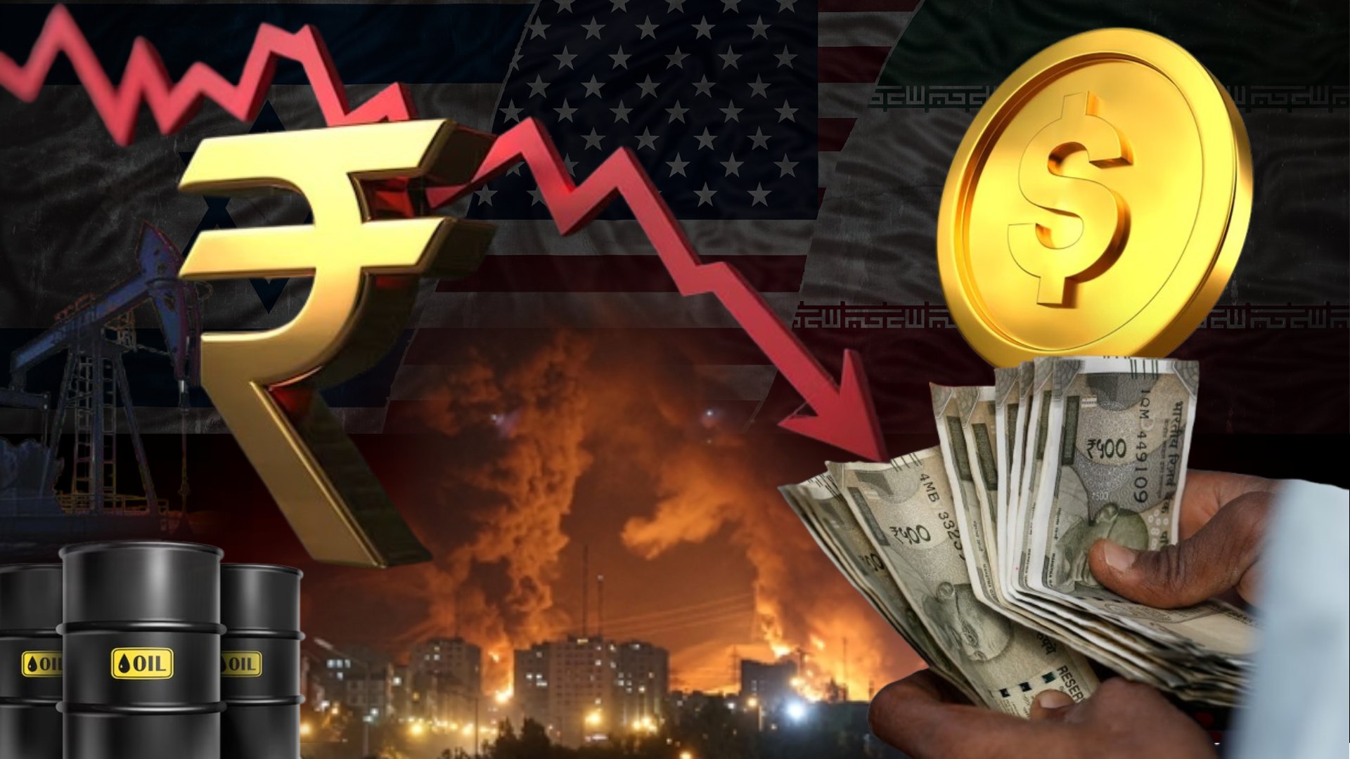 Indian Rupee Hits 95 Mark against US Dollar amid Oil Price Surge, RBI Curbs