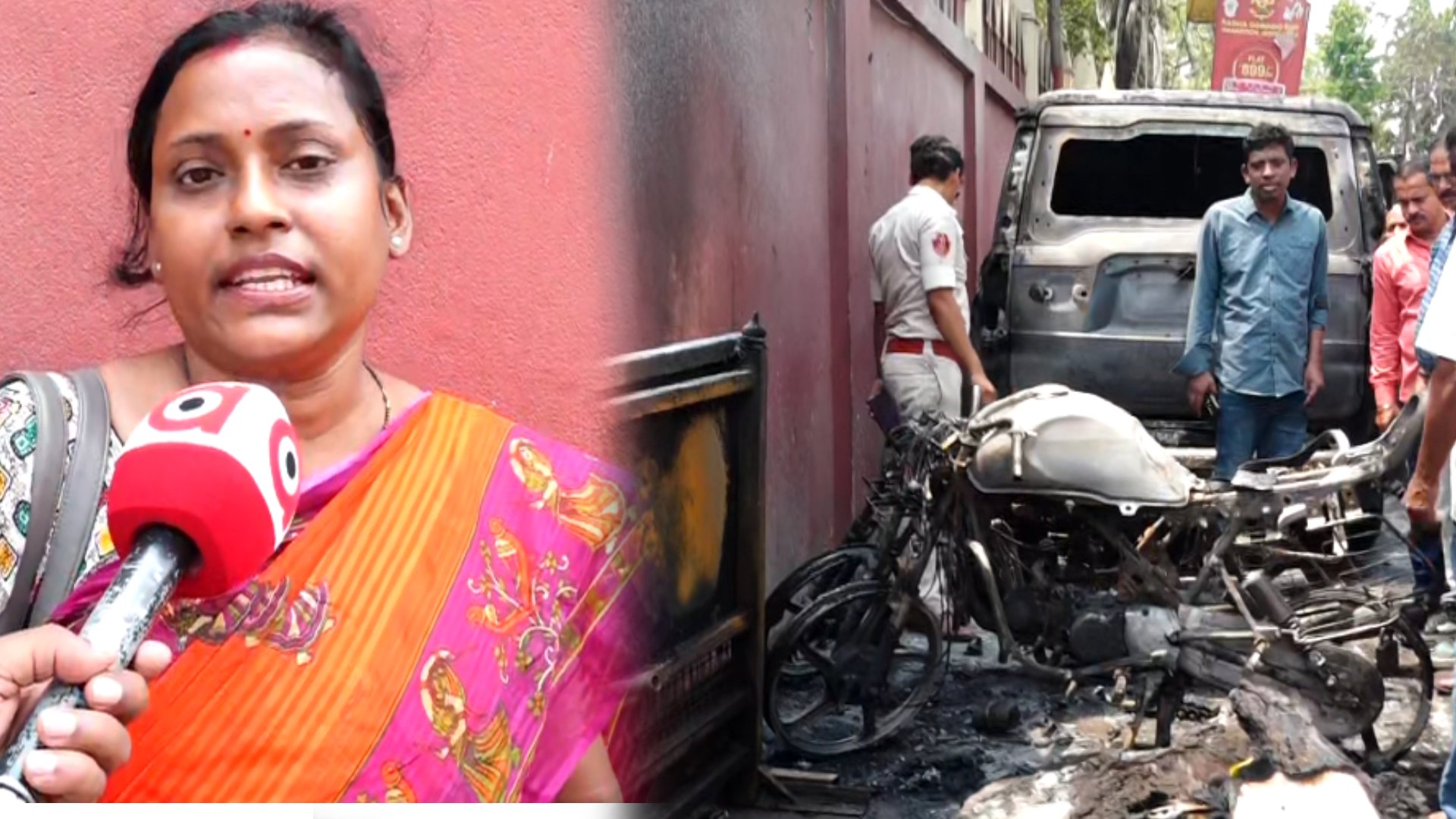 Woman Detained For Setting Vehicles Ablaze Near Orissa High Court; Multiple Vehicles Gutted