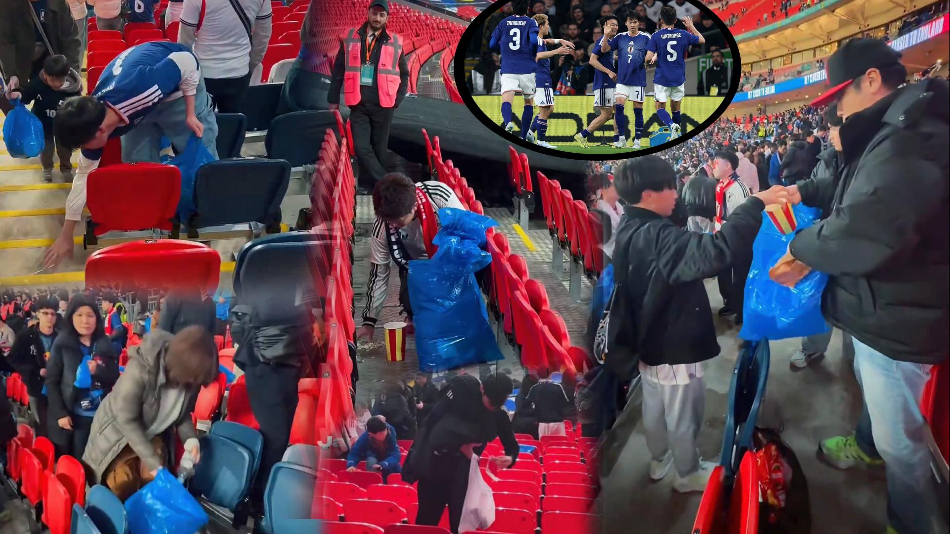 Japan Fans Wins Heart after Win over England at Wembley