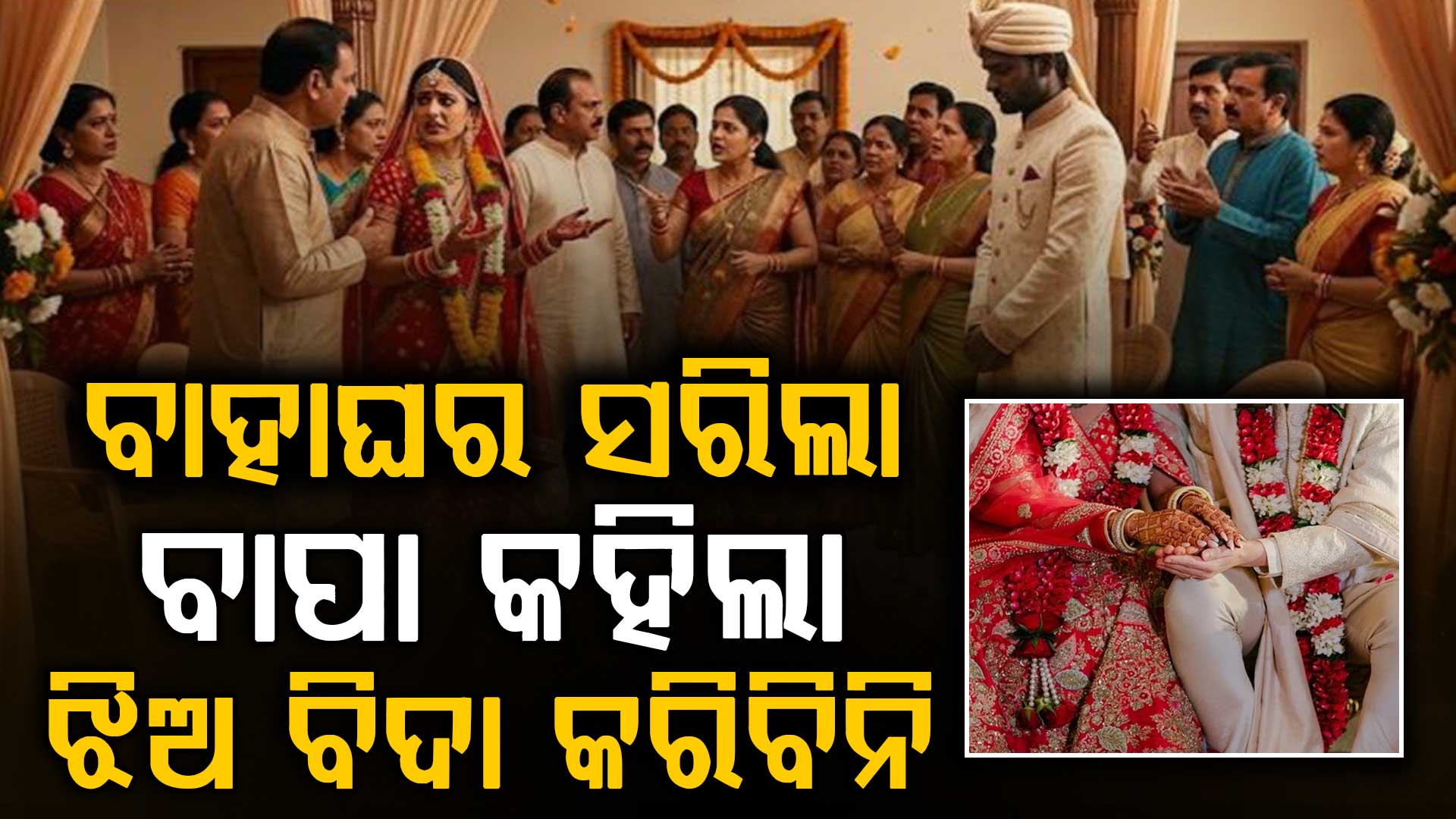 ବିବାହ ମଣ୍ଡପରେ ହେଲା ହାଇ ଡ୍ରାମା: ବର ଫେରିଲା କନ୍ୟା ବିନା