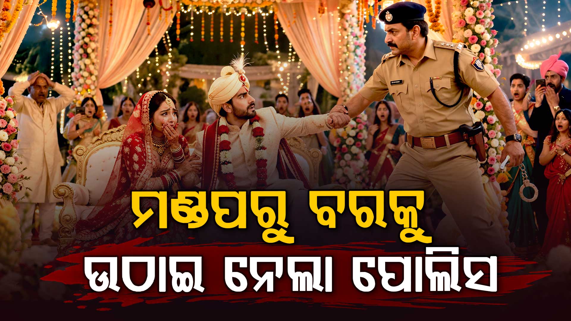 ବିବାହ ମଣ୍ଡପରେ ପୋଲିସ... ପଡ଼ିପାରିଲାନି ହାତଗଣ୍ଠି