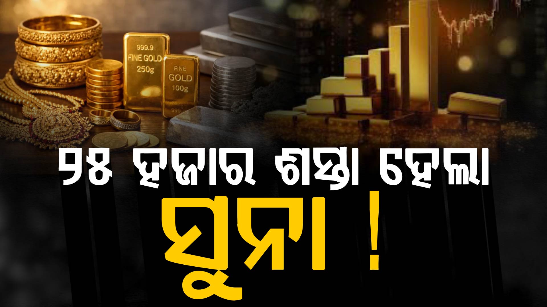 ଦୁଇ ଦିନ ବଢ଼ିବା ପରେ ହଠାତ୍‌ ଖସିଲା ଦାମ୍‌: ରୁପା ୧.୩୮ ଲକ୍ଷ ଟଙ୍କା ହ୍ରାସ, ଜାଣନ୍ତୁ ଆଜି ସୁନା ଦାମ୍‌ କେତେ ? 