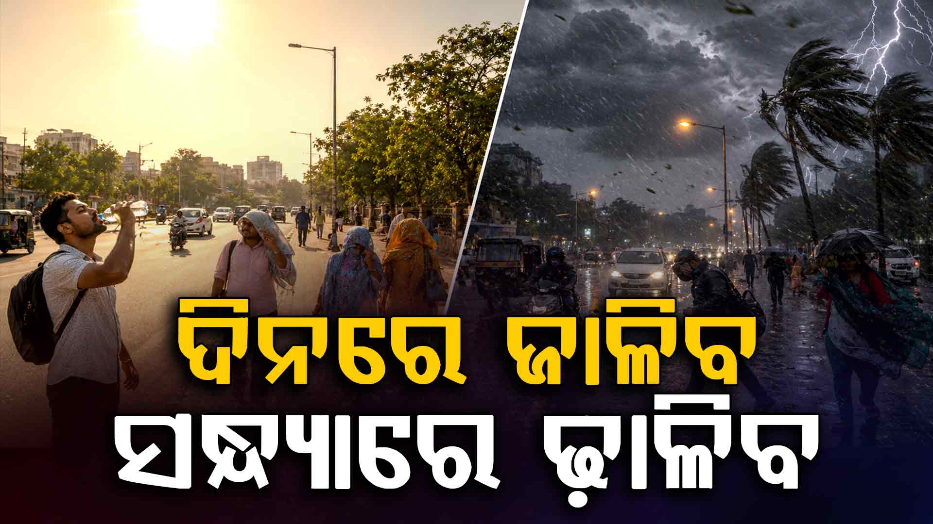 ତାତି ସହ କାଳବୈଶାଖୀ ପ୍ରଭାବ: ୨୪ ଘଣ୍ଟା ପାଇଁ ୬ ଜିଲ୍ଲାକୁ ହିଟ୍‌ୱେଭ ଓ୍ବାର୍ଣ୍ଣିଂ
