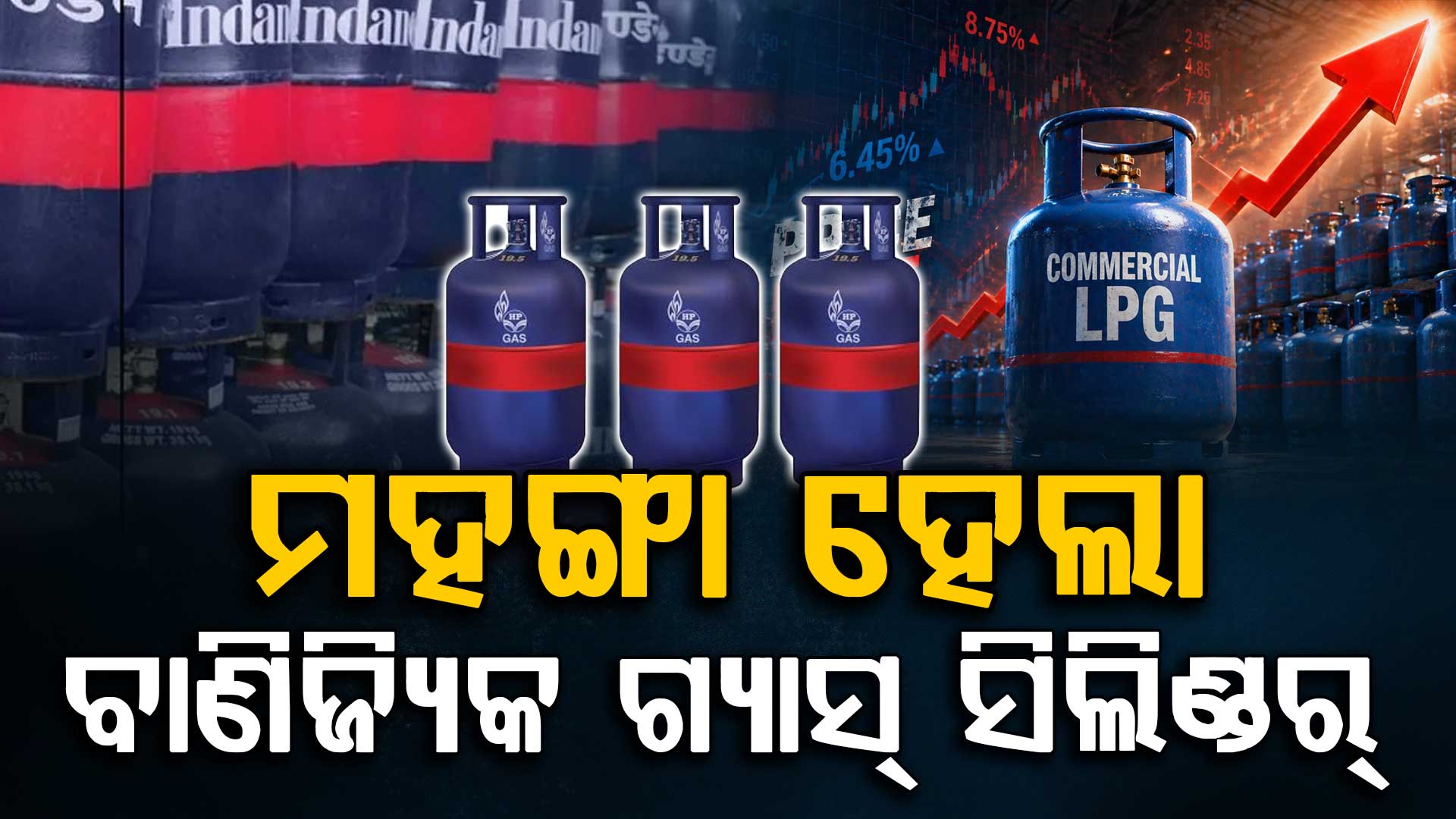 ହୋଟେଲ ଖାଇବା ହୋଇପାରେ ମହଙ୍ଗା; ବଢିଲା ବାଣିଜ୍ୟିକ ଗ୍ୟାସ ସିଲିଣ୍ଡର ଦର
