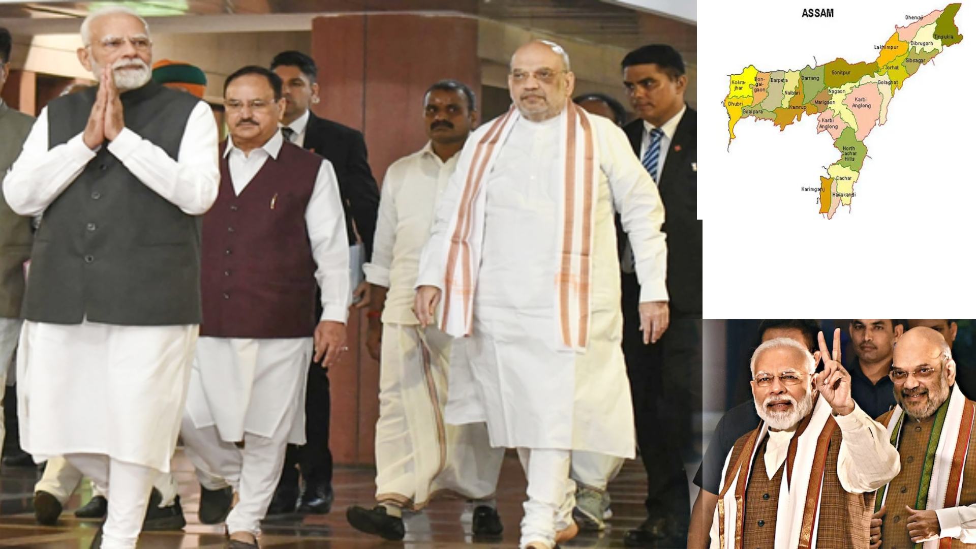 Hat-Trick Victory in Assam: PM Modi, HM Shah Promise Faster Transformation