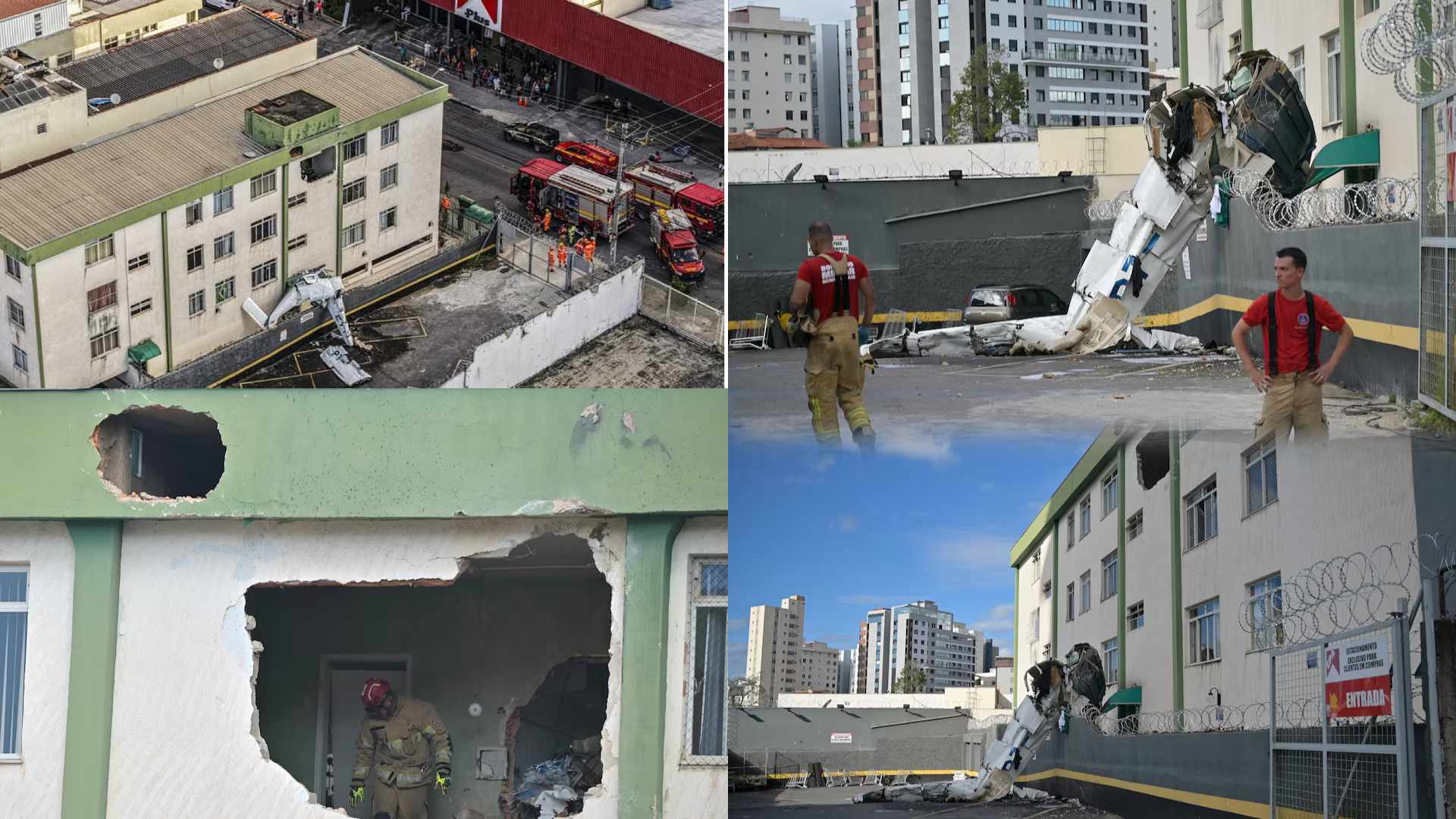 Small Plane Crashes Into Brazilian Building, 3 Dead, Casualties Reported
