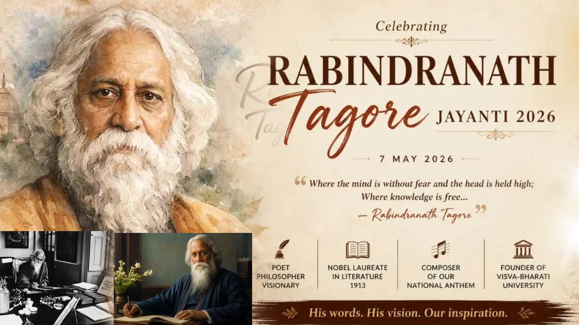 Rabindranath Tagore Jayanti 2026: Celebrating The Timeless Legacy Of India’s Nobel Laureate Poet