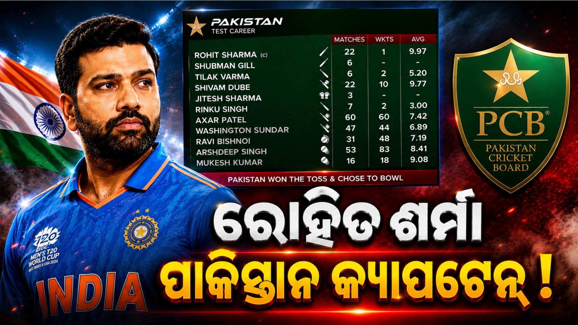ପାକିସ୍ତାନ ଟିମ୍‌ରେ ରୋହିତ ଶର୍ମା ! ଭାଇରାଲ ହେଲା ବ୍ରଡକାଷ୍ଟରଙ୍କ ବଡ଼ ଭୁଲ୍‌