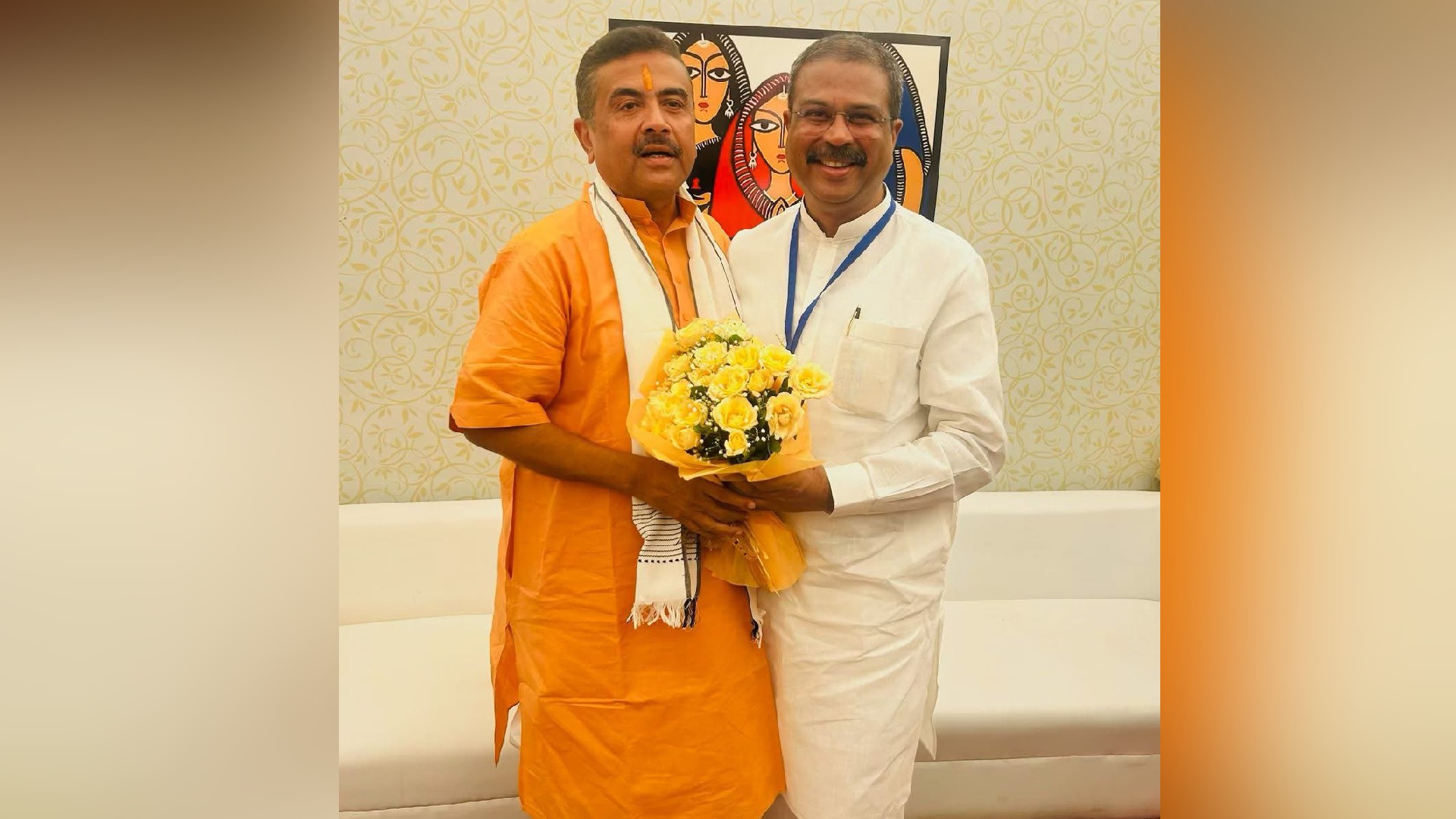 Union Minister Dharmendra Pradhan Says BJP Victory Marks Historic Political Shift in Bengal, Congratulates Adhikari After Oath-Taking