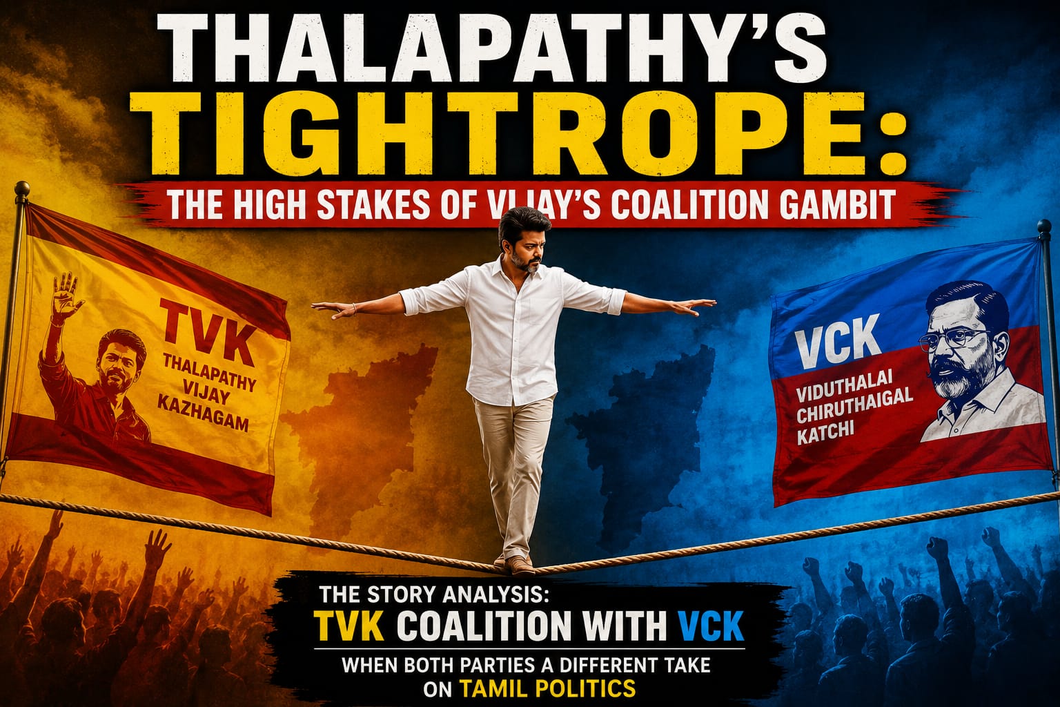 Vijay's TVK Coalition: Why the VCK Alliance is a Tightrope Walk for Thalapathy