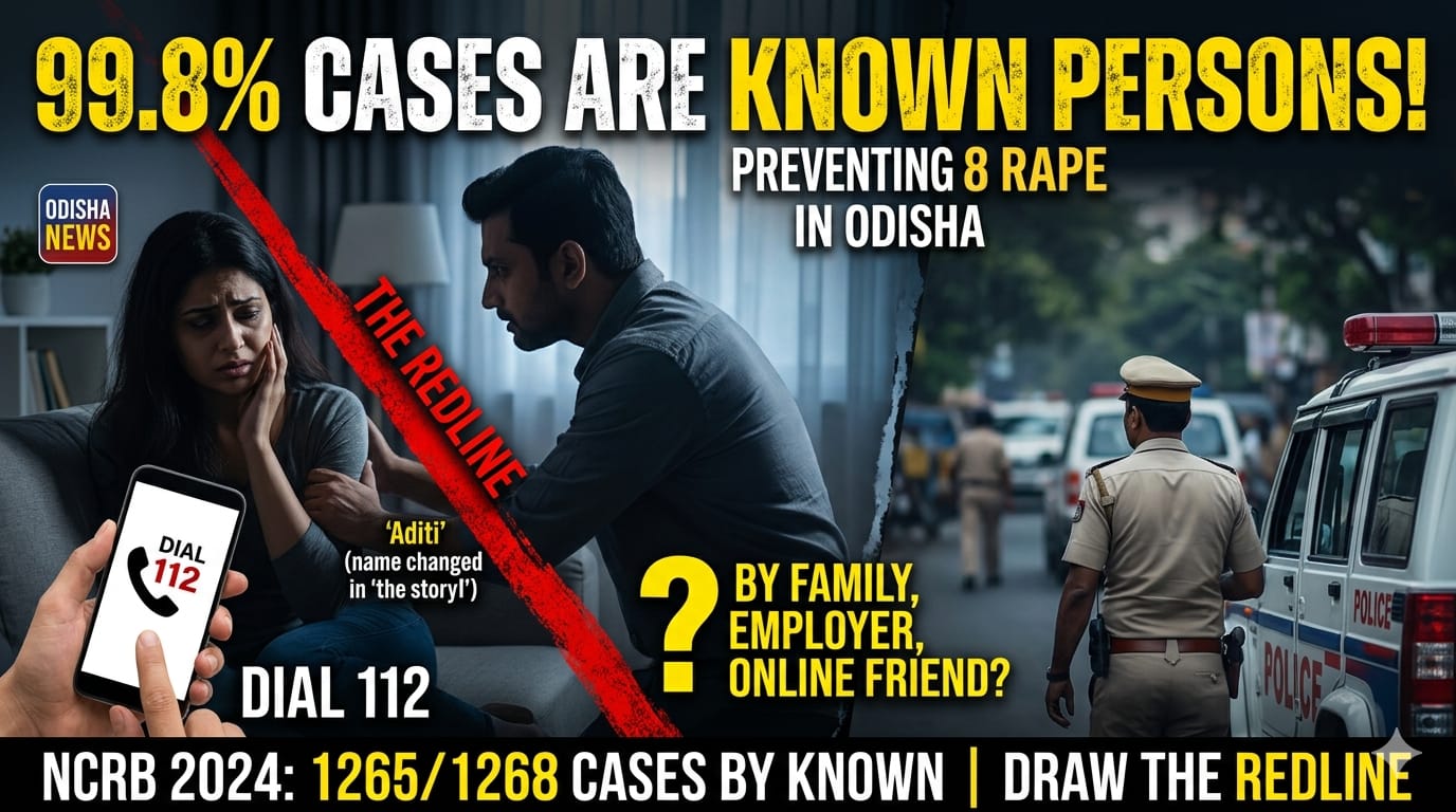 NCRB 2024 Odisha Report: The Rape Paradox: 99.8% Rapes in State are by Known Persons Raise Alarm