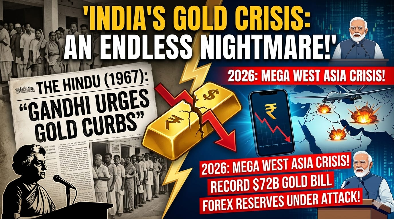 India's Gold Obsession Returns to Haunt Economy as 2026 Crisis Echoes Bigger Than 1967, 2013