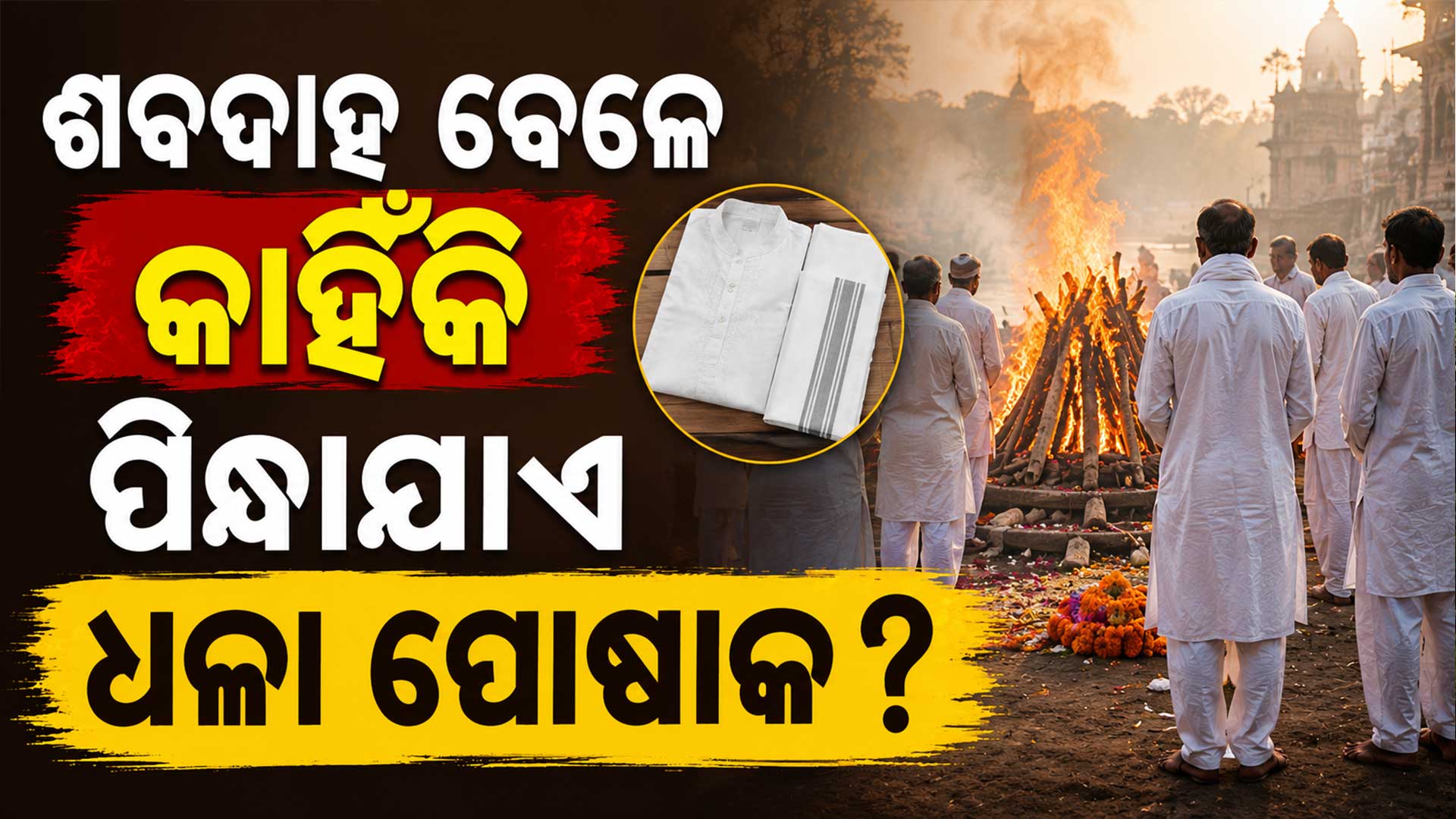 ଶୋକ ସମୟରେ ଧଳା ରଙ୍ଗ କାହିଁକି ପିନ୍ଧାଯାଏ ରହସ୍ୟ ଜାଣନ୍ତୁ...