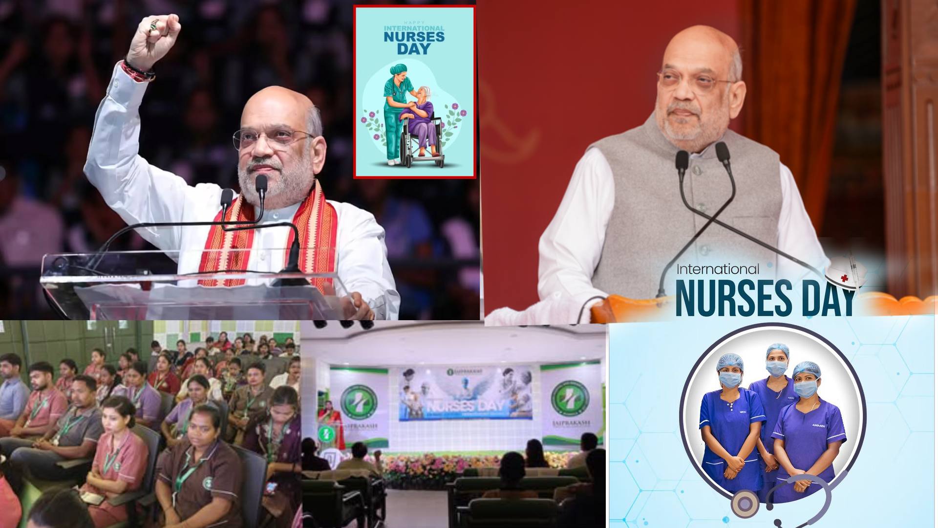 International Nurses Day: Amit Shah Salutes Selfless Service of Nurses, Calls Them Pillars of Hope