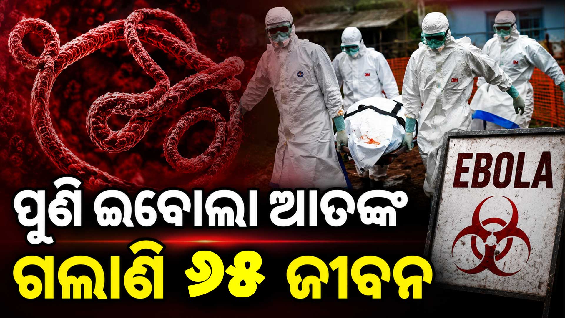 ଲକ୍ଷଣ ଦେଖାଯିବାର ୩ ଦିନରେ ହୋଇ ଯାଉଛି ମୃତ୍ୟୁ; ଜାଣନ୍ତୁ କେତେ ପ୍ରାଣଘାତୀ 'ଇବୋଲା' ଭୂତାଣୁ ?