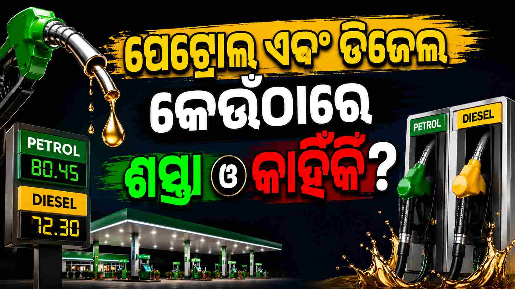 ପେଟ୍ରୋଲ-ଡିଜେଲ କେଉଁଠି ମହଙ୍ଗା, ଶସ୍ତା ଜାଣନ୍ତୁ... 
