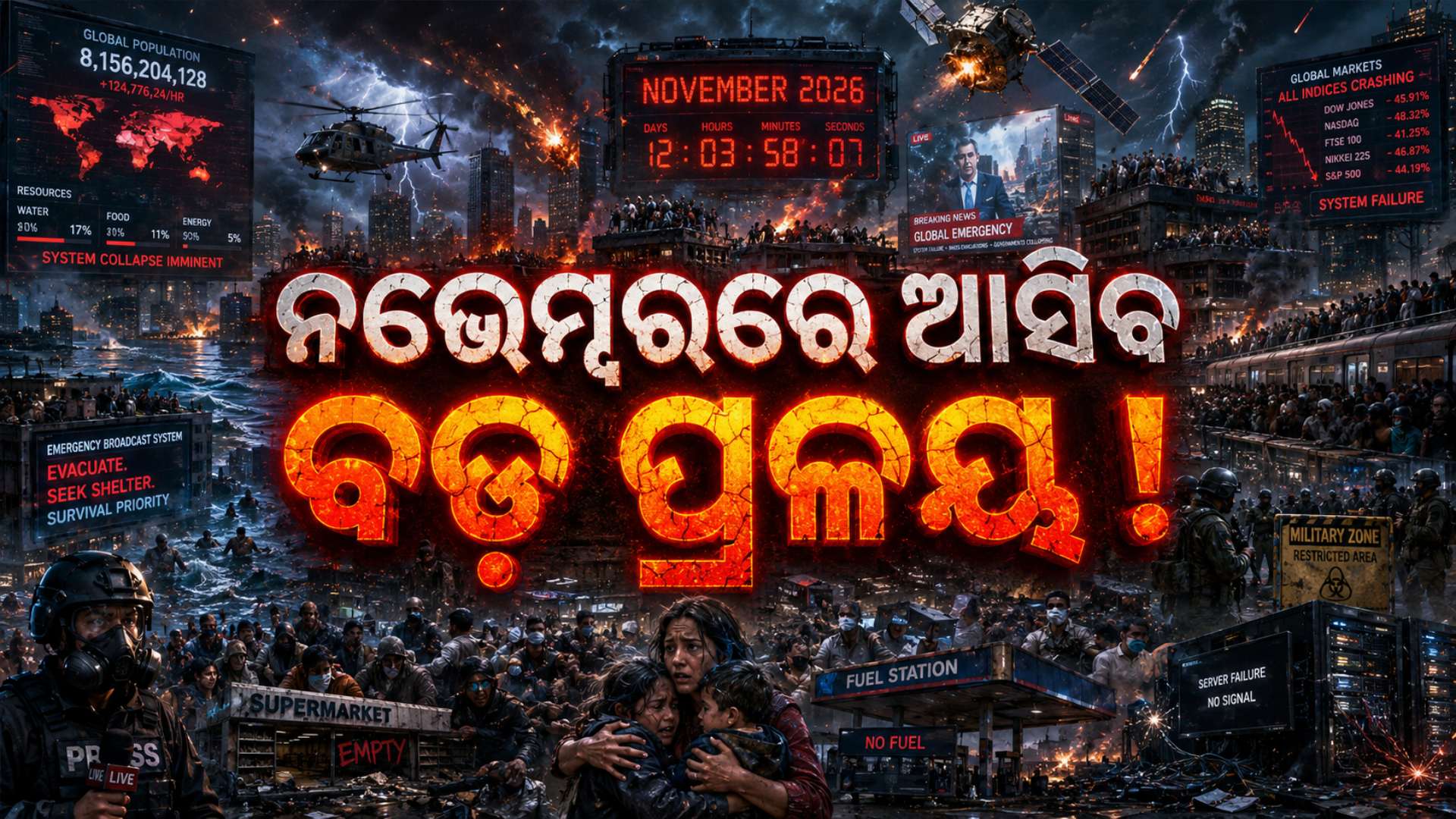ବୈଜ୍ଞାନିକଙ୍କ ଭୟଙ୍କର ଭବିଷ୍ୟବାଣୀ, ୧୩ ନଭେମ୍ବର ୨୦୨୬ରେ ଧ୍ବଂସ ହୋଇଯିବ ପୃଥିବୀ !