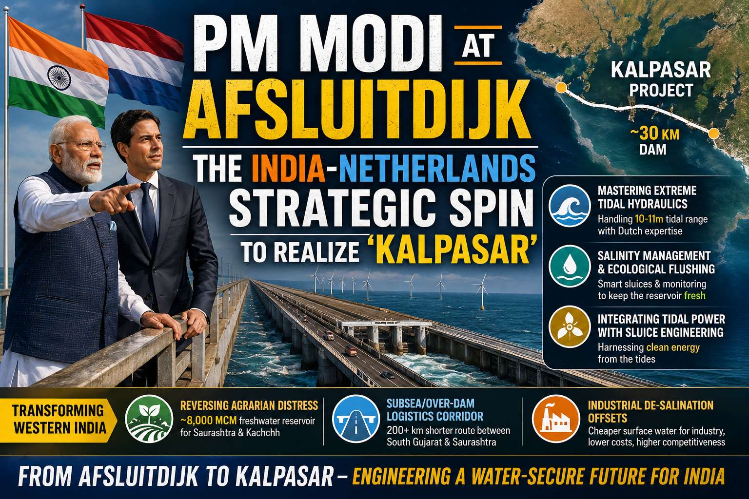 PM Modi at Afsluitdjik: The India-Netherlands Strategic Spin to Realize ‘Kalpasar’