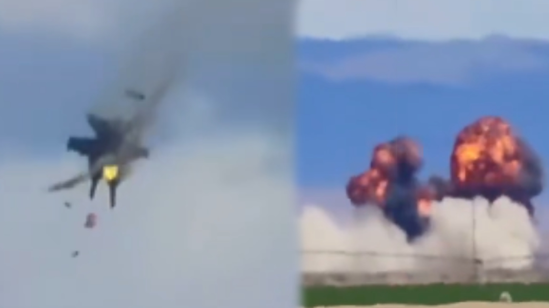 Two Jets Crash Mid-Air During US Air Show; All Four Crew Members Eject Safely