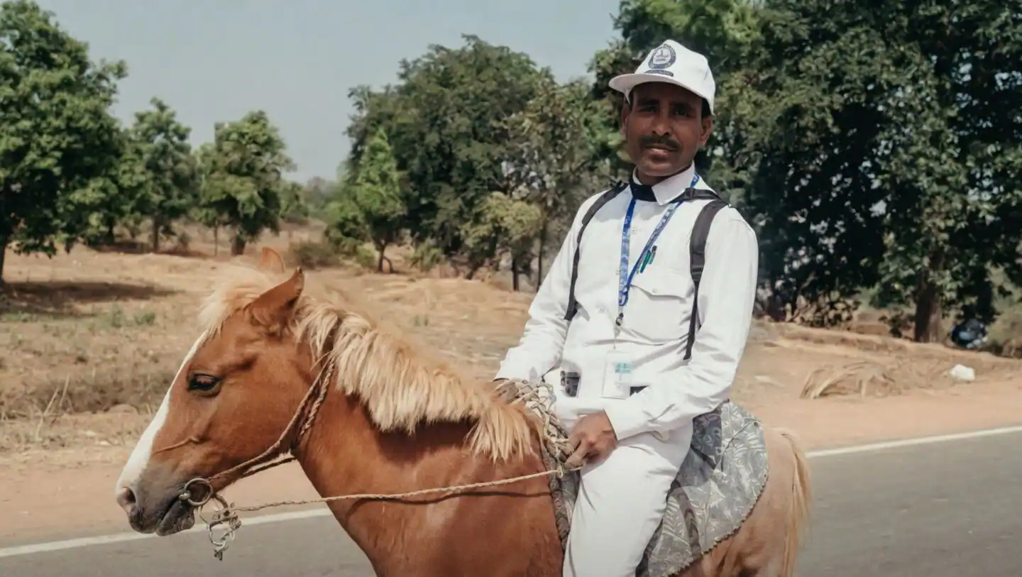Jharkhand Teacher Rides Horse For Census Work Amid Fuel Crunch, Goes Viral