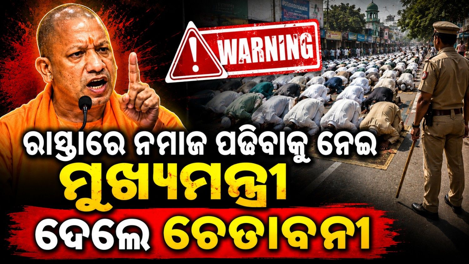 ରାସ୍ତାରେ ନମାଜ ପଢିବାକୁ ନେଇ ମୁଖ୍ୟମନ୍ତ୍ରୀ ଦେଲେ ଚେତାବନୀ; କହିଲେ...