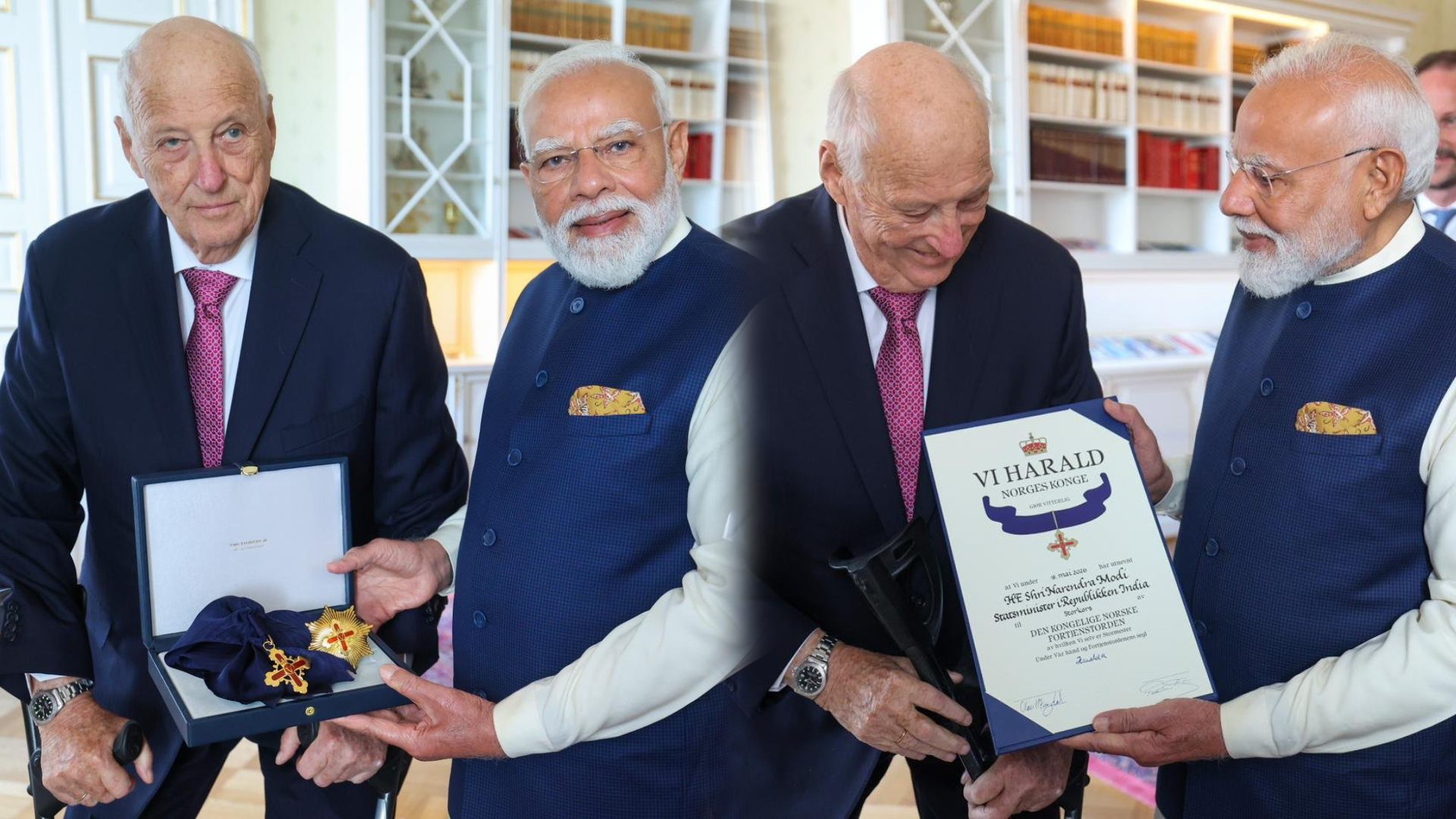 PM Modi Conferred with Norway’s Highest Civilian Award ‘Grand Cross’