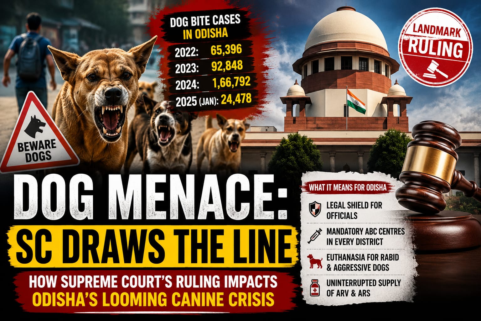 How the Supreme Court’s Landmark Ruling Killing Aggressive Dogs Impacts Odisha’s Looming Canine Crisis| Exclusive