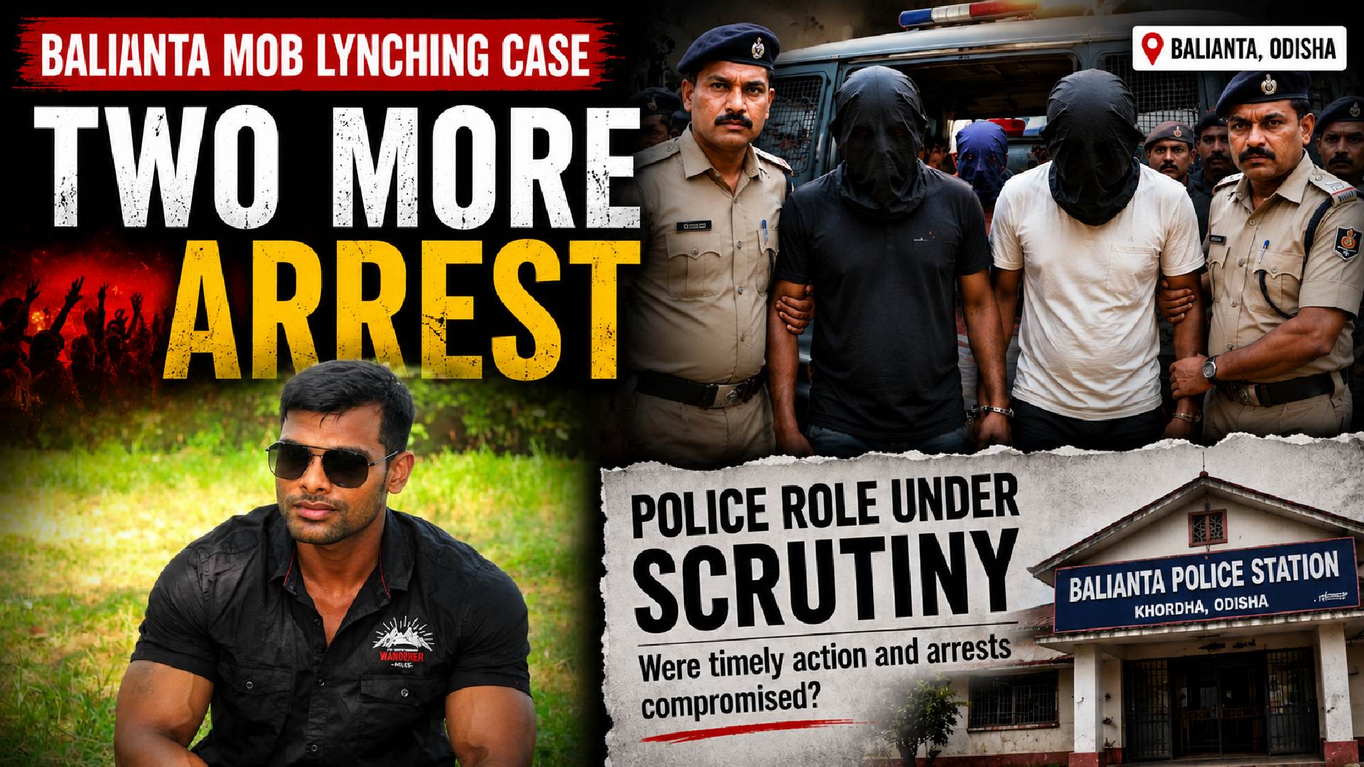 Two More Arrested in Balianta Mob Lynching Case, Police Role under Scrutiny