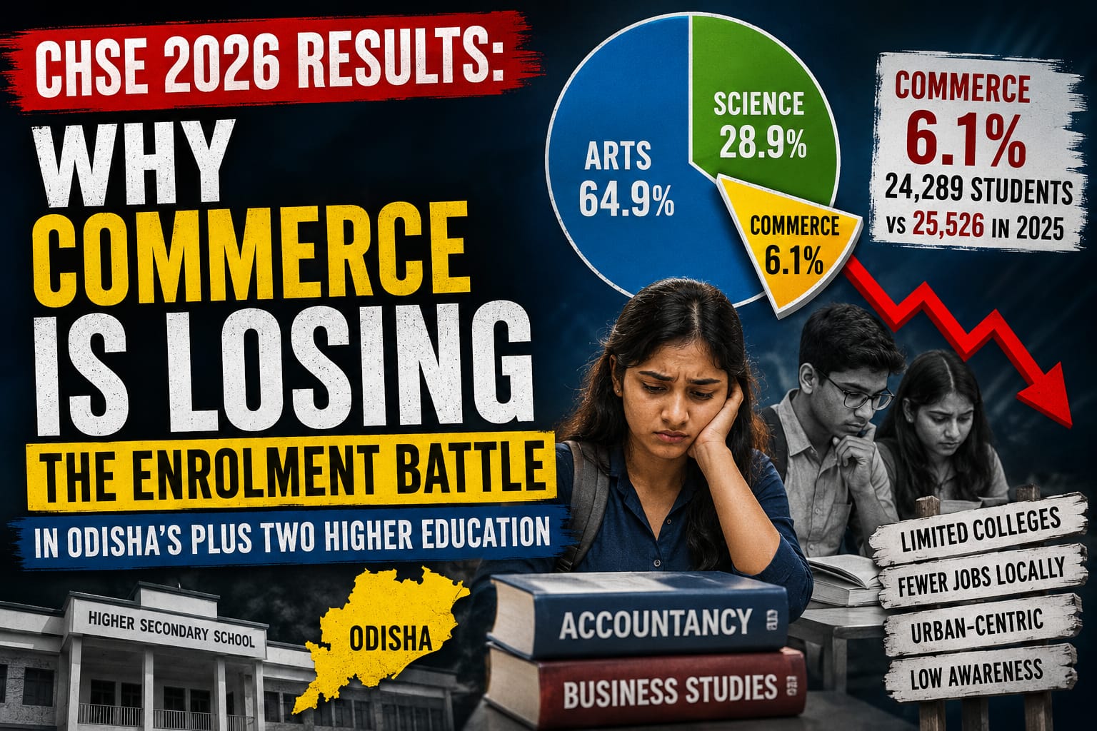 CHSE 2026 Results: Why Commerce is Losing the Enrolment Battle in Odisha’s Plus Two Education| Exclusive