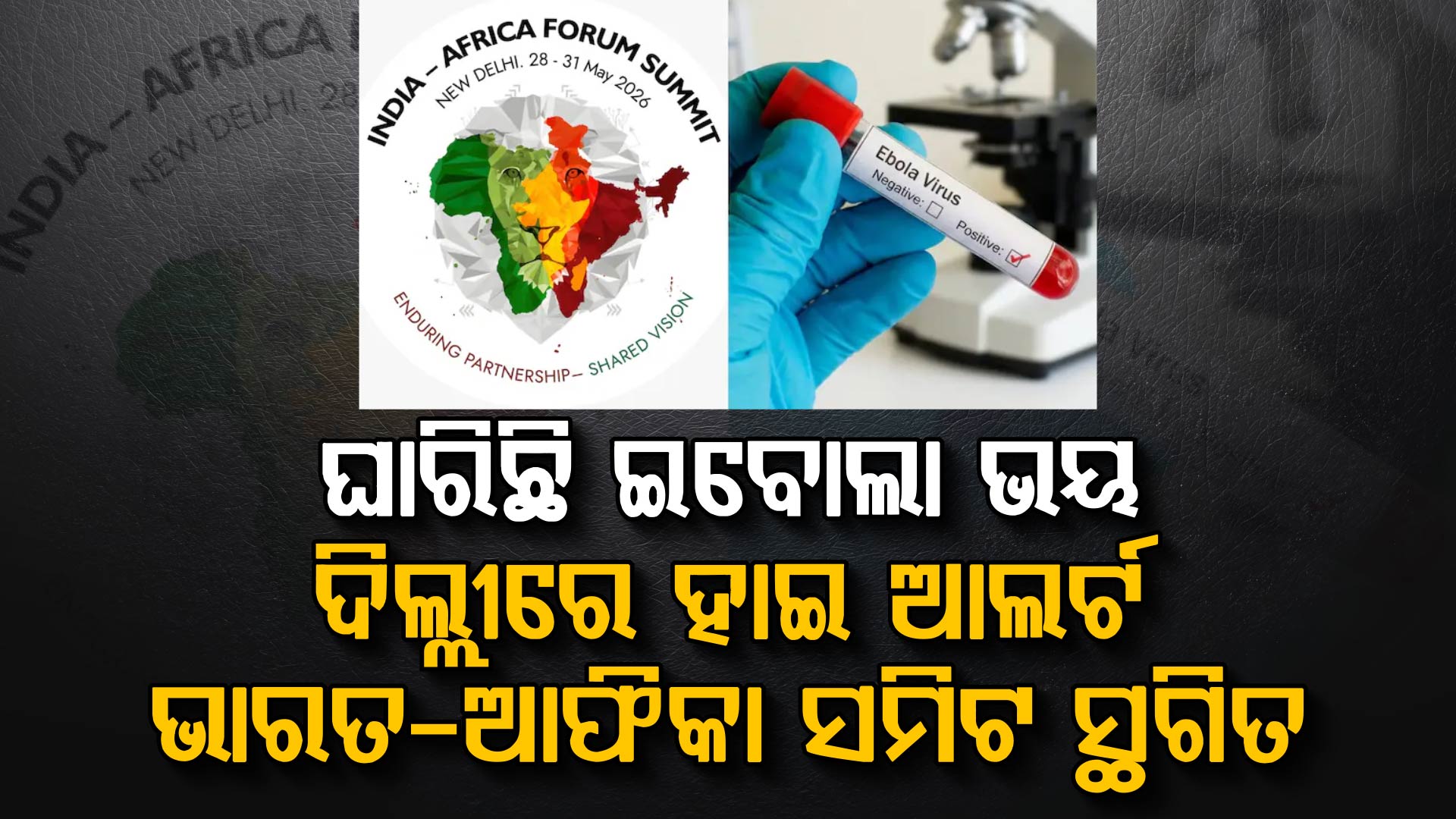 ଇବୋଲା ଭାଇରସ ଭୟ: ଭାରତ-ଆଫ୍ରିକା ଫୋରମ ସମ୍ମିଳନୀ ସ୍ଥଗିତ