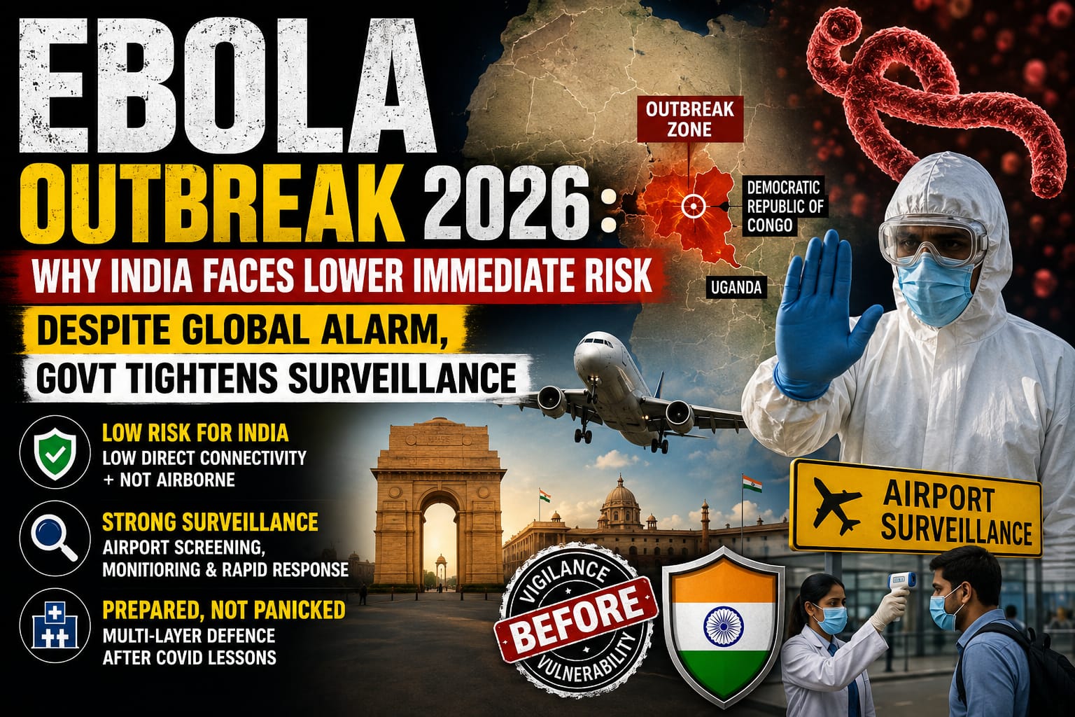 Ebola Outbreak 2026: Why India Faces Lower Immediate Risk Despite Global Alarm, Govt Tightens Surveillance