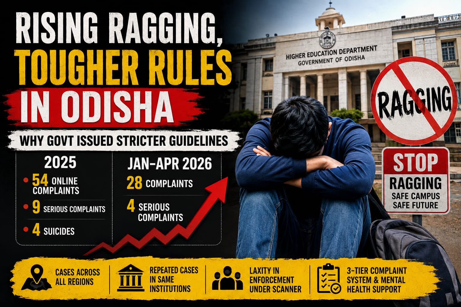 Rising Ragging Cases Force Odisha Govt to Tighten Rules, Push Institutions Under Scanner| Exclusive
