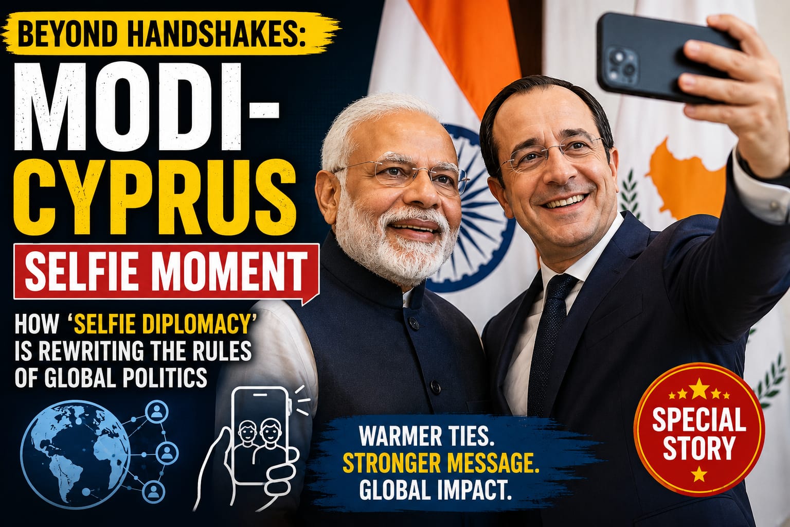The Modi-Cyprus Selfie Moment: How 'Selfie Diplomacy' is Rewriting Global Diplomacy| Special Story