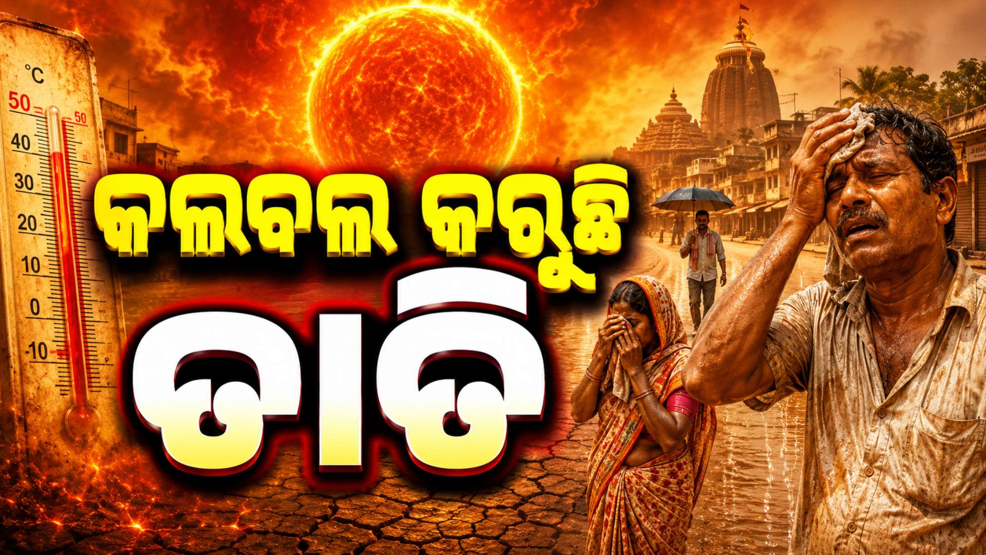 ପ୍ରଚଣ୍ଡ ଖରାରେ ସିଝୁଛି ସାରା ଓଡ଼ିଶା,  ୫ଟି ସ୍ଥାନରେ ୪୫ ଡିଗ୍ରୀ ଟପିଲା ପାରଦ