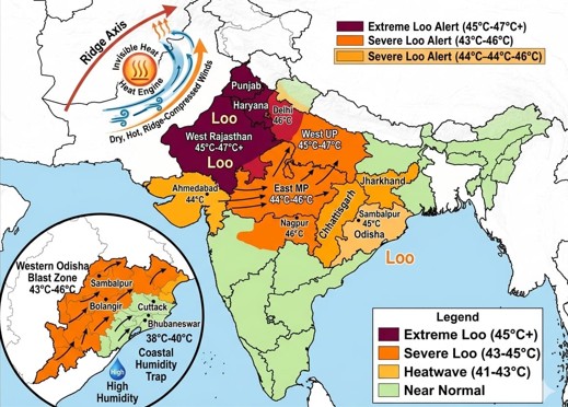 Extreme Loo Alert: Why Western Odisha, 7 States Face Burning 35 km/h Hot Winds Next 72 Hours| Exclusive
