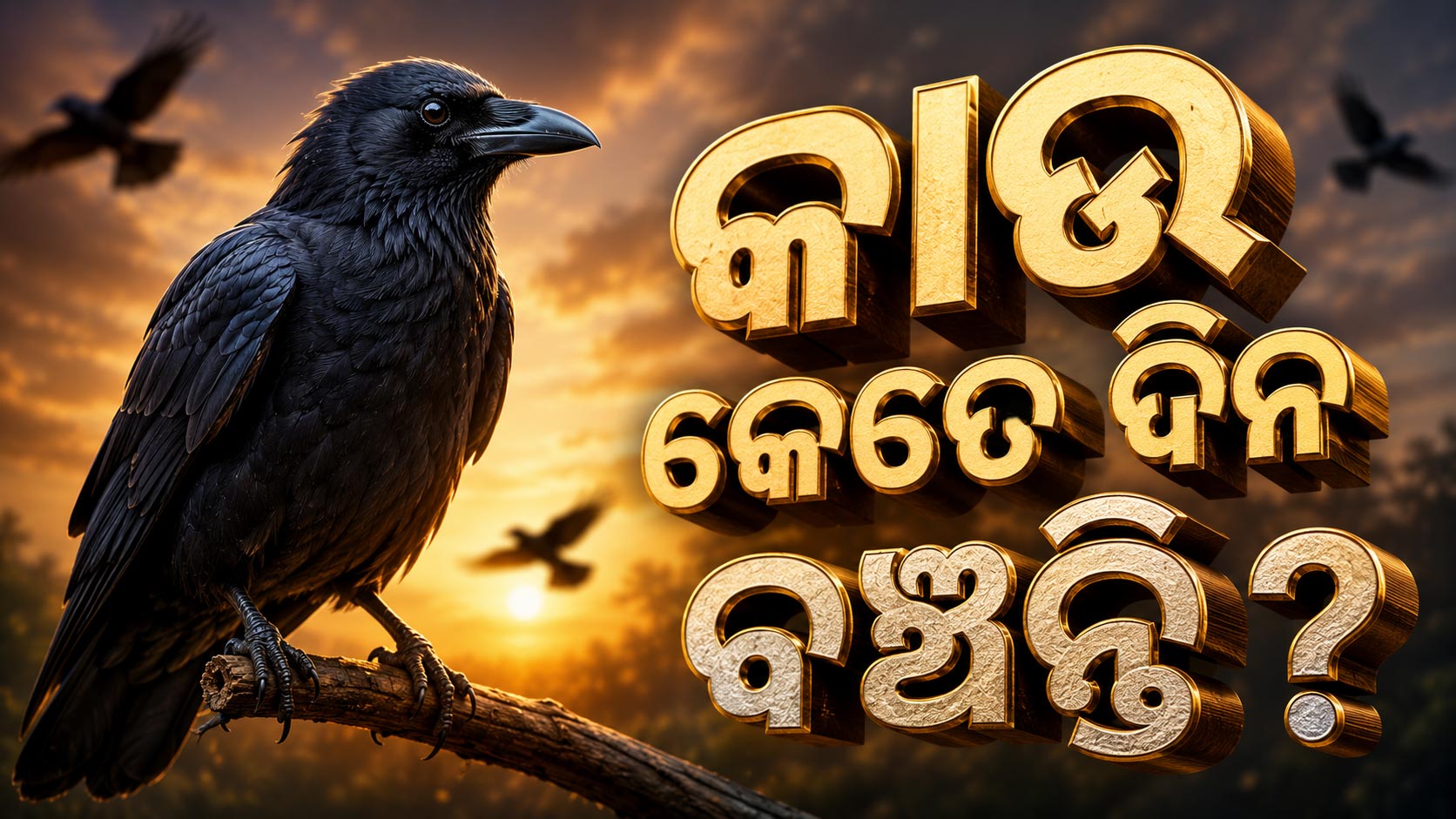 କାଉଙ୍କ ବୟସ କେମିତି ଜଣାପଡେ ? ଜାଣନ୍ତୁ ଆଶ୍ଚର୍ଯ୍ୟକର ତଥ୍ୟ