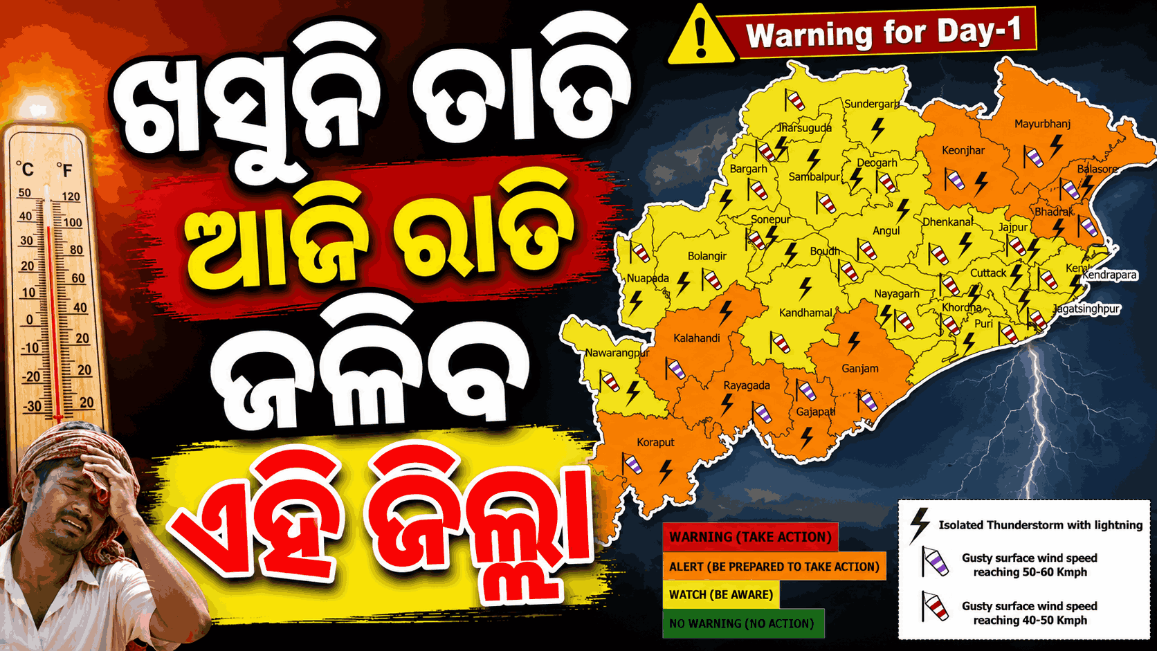 ୪୫ ଡିଗ୍ରୀ ଉପରେ ୬ ସହର; ୨୮ରୁ କାଚିବ, ଉଡ଼େଇବ