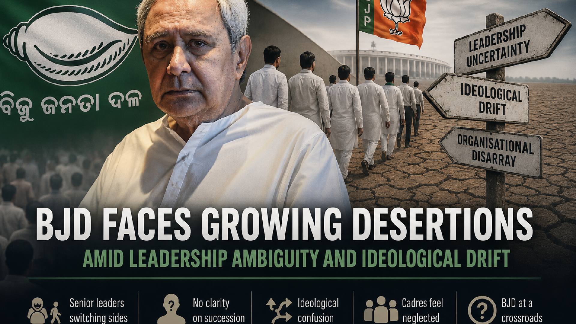 BJD Faces Growing Desertions Amid Leadership Ambiguity and Ideological Drift