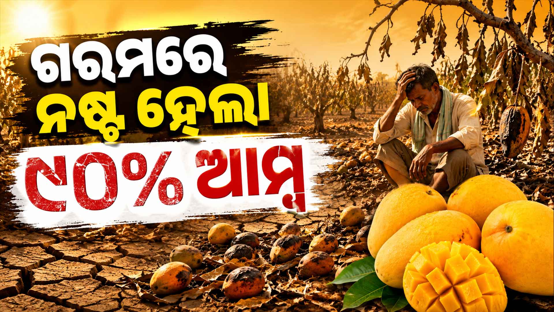 ଚାଷୀଙ୍କୁ ବଡ଼ ଝଟକା: ଏଲ୍ ନିନୋ ପ୍ରଭାବରେ ଆଲଫୋନ୍ସୋ ଆମ୍ବ ଫସଲ ନଷ୍ଟ  